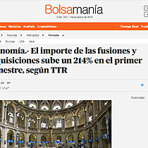 El importe de las fusiones y adquisiciones sube un 214% en el primer trimestre, segn TTR